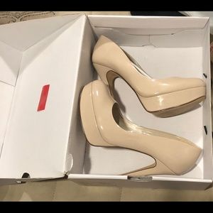 Aldo Platform Heels - Nude 5” Heel